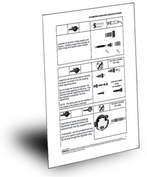 Product picture Scubapro S600 S550 Repair Service Manual and parts list